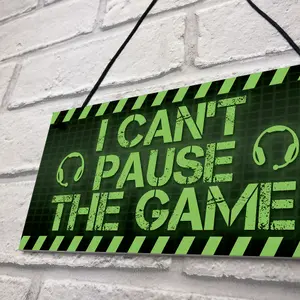 FUNNY Neon Effect Gaming Sign For Man Cave Boys Bedroom Dad Son Uncle Gift