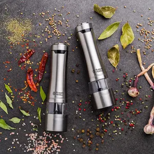 Russell Hobbs Stainless Steel Electric Salt & Pepper Mill Set