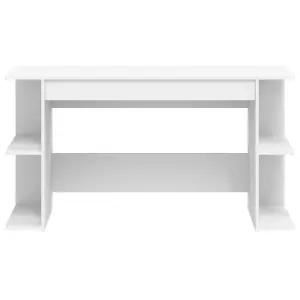 Berkfield Desk White 140x50x75 cm Engineered Wood