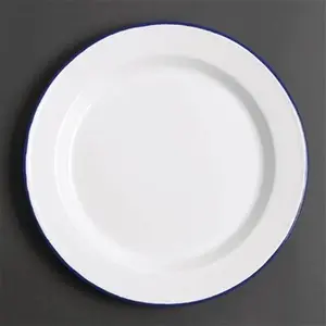 Olympia Enamel Dinner Plates 245mm (Pack Of 6)