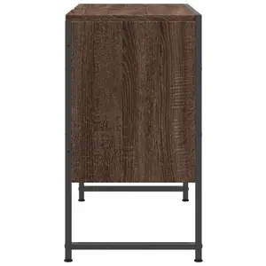 17 Stories Bathroom Sink Cabinet Sonoma Oak 80X33x60 Cm Engineered Wood Brown Oak