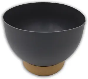 Bowl Planter Plant Pot Legs Oval Flower Modern Decorative Saucer Indoor Outdoor 30cm Anthracite with saucer