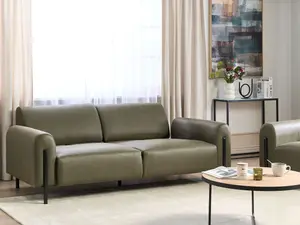 3 Seater Fabric Sofa Dark Green ASKIM