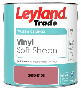 Leyland Trade Vinyl Soft Sheen Walls & Ceilings Emulsion Paint (2050-R10B) - 2.5L