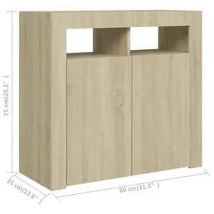 Kelli 80cm Sideboard Sonoma Oak