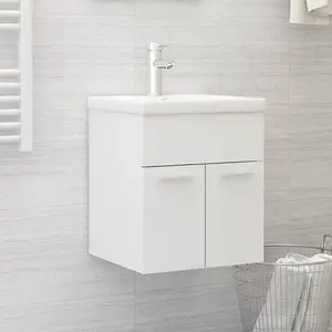 Berkfield Sink Cabinet White 41x38.5x46 cm Engineered Wood