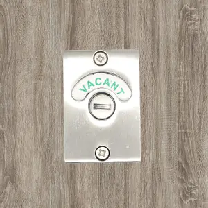 EAI - Bathroom Toilet Indicator Bolt Vacant/Engaged - Satin Nickel