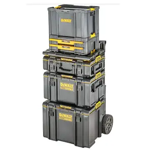 Dewalt Toughsystem 2 Rolling Tool Storage Box Trolley +Tstak Adaptor + Open Tote