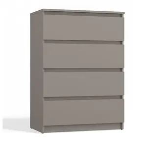 Tonya 4 Drawer 70Cm W Chest Of Drawers Grey