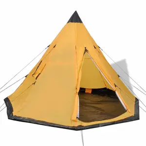 4 Person Tent Yellow