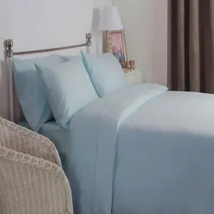 Belledorm Brushed Cotton Extra Deep Fitted Sheet Blue (Double)