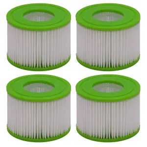 FilterLogic SFL5-4-3-OBE Hot Tub Spa Filter Compatible with Lay-Z-Spa / Bestway VI for All Lay-Z-Spa (4 PACK)