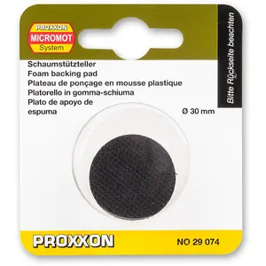 PROXXON Foam Backing Pad for Polishers - 30mm