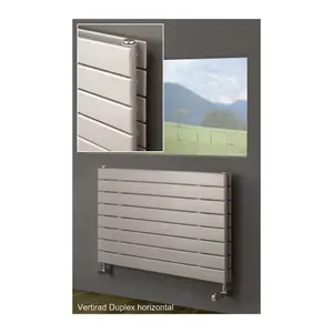 Ximax Vertirad Duplex Universal HWD180670W White Horizontal or vertical Designer 7130BTU Radiator, (W)670mm x (H)1800mm