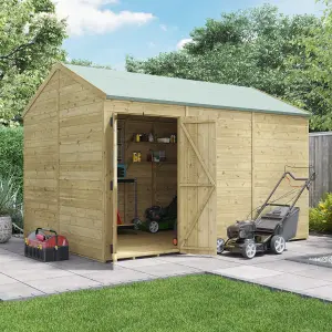 BillyOh Switch Tongue and Groove Apex Wooden Shed - 12x8 Windowless - 11mm Thickness