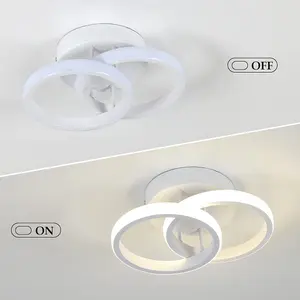 Acrylic LED Semi Flush Mount Ceiling Light