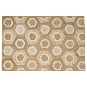 Jute Area Rug 200 x 300 cm Beige BASOREN