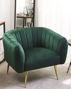 Armchair LACONIA Velvet Dark Green