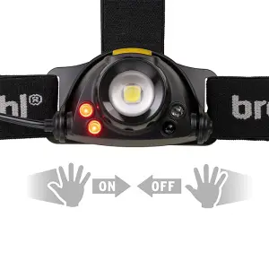 Brennenstuhl Rechargeable Head Torch With Infrared Contactless Sensor Headtorch