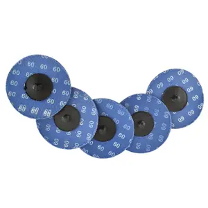 5pk Flap Disc Set 75mm Twist Button Abrasive Discs Sanding 60 Grit SIL152