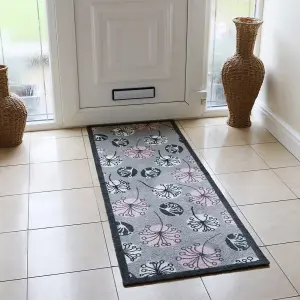 JVL Mega Machine Washable Doormat and Runner, Dandelion Seeds