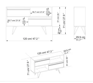 Decorotika Kerby TV Stand TV Unit TV Cabinet