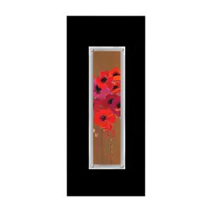 Interiors by Premier Poppies Rectangular Framed Wall Art