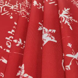 Neel Blue Polyester Xmas Design Tablecloth 60" x 84"