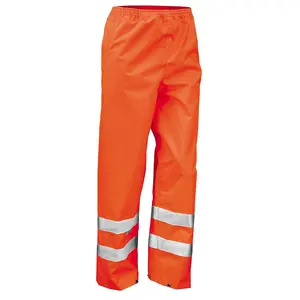 Result Mens Hi-Vis Trousers / Pants (Pack of 2)