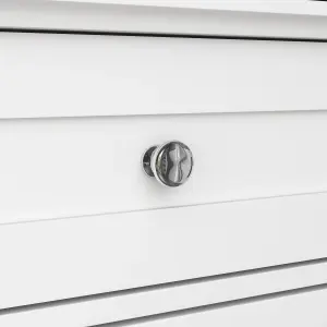 Lassic Hayle Matt White Freestanding Single Bathroom Drawer cabinet (H) 770mm (W) 430mm