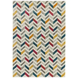 Multicolor Shades Geometric Modern Easy to Clean Rug For Dining Room -160cm X 230cm