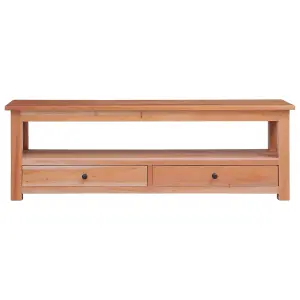 Berkfield TV Cabinet 115x30x40 cm Solid Mahogany Wood