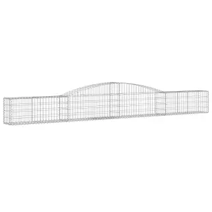 Berkfield Arched Gabion Basket 400x30x40/60 cm Galvanised Iron