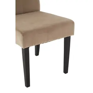 Interiors by Premier Medan Mink Cotton Velvet Dining Chair