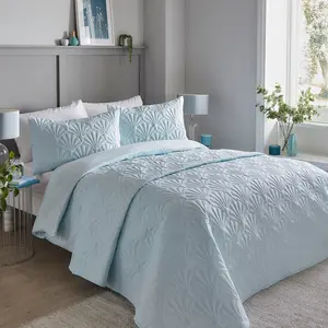 Musab Polyester Solid Colour Duvet Cover Set with Pillowcases Duck Egg / Kingsize - 2 Standard Pillowcases