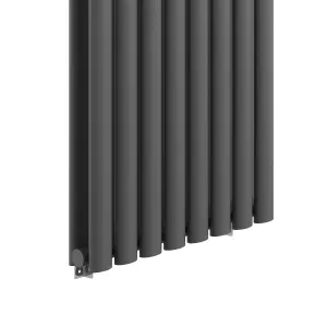 VURTU2 Designer Vertical Double Panel Radiator, 1800(H) x 480(W), Anthracite, 613640