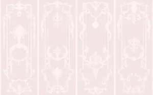 Shabby Chic by Rachel Ashwell Panel Francaise Pink Fixed Size Print to Order Mural