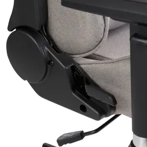 Beliani Modern Gaming Chair Taupe WARRIOR