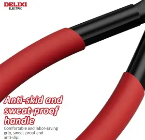 DELIXI small diagonal side cutting electronic cable cutter 135mm flat cut