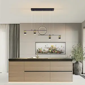 Garwarm Dimmable LED Linear Pendant Light with Remote