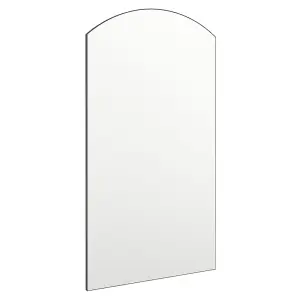 Berkfield Mirror with LED Lights 90x45 cm Glass Arch