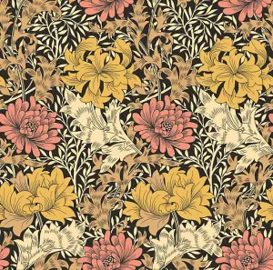 Hoopla Walls Chrysanthemum  Ginger Smooth Matt Wallpaper