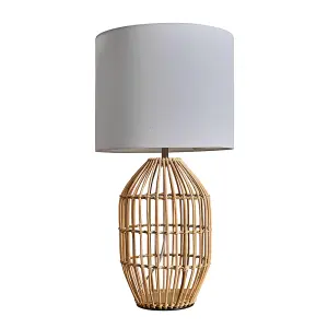 ValueLights Hollins Natural Table Lamp