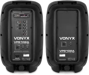 Professional Karaoke System With Wireless Mics & Stands - Vonyx VPS102A