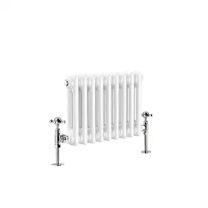 G-Rad White Double Column Horizontal Radiator - (H) 300 x (W) 415mm