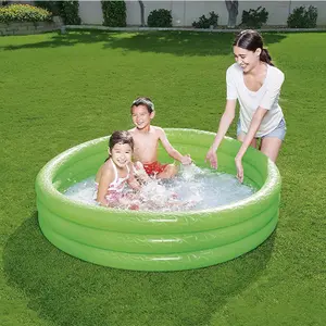 Bestway Paddling Pool 3 Ring Kids' with Repair Patch, 152x30cm, Colour May Vary