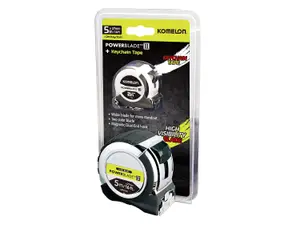 Komelon Tape 5m / 16ft PowerBlade Tape Measure MPT57E and 2m Keyring Tape