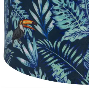 First Choice Lighting Set of 2 Toucan Velvet Toucan Design 30cm Pendant or Table Lamp Shades