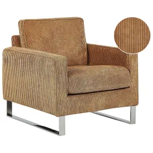 Armchair VIND Corduroy Light Brown