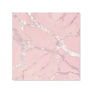 Baby Pink Quartz Effect Premium Glass Kitchen Splashback W600mm x H650mm